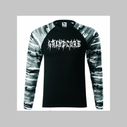 Grindcore pánske tričko (nie mikina!!) s dlhými rukávmi vo farbe " metro " čiernobiely maskáč gramáž 160 g/m2 materiál 100%bavlna